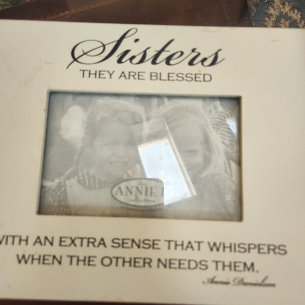 Annie Sisters Blessed Photo Frame - White